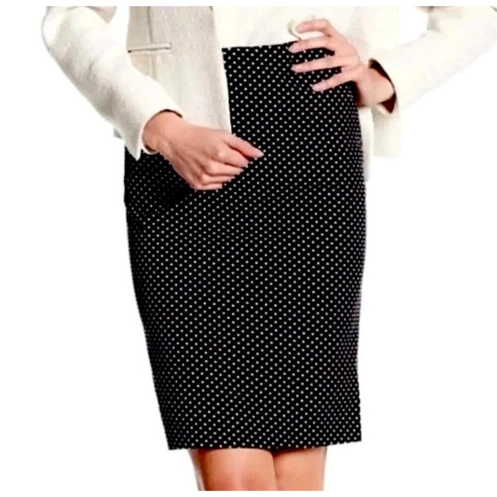 Philosophy Republic‎ Clothing Black White Polka Dot Pencil Skirt Size Small